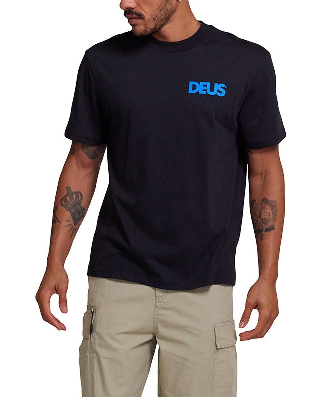 Biarritz Surf Tee - Black, view 1|Model