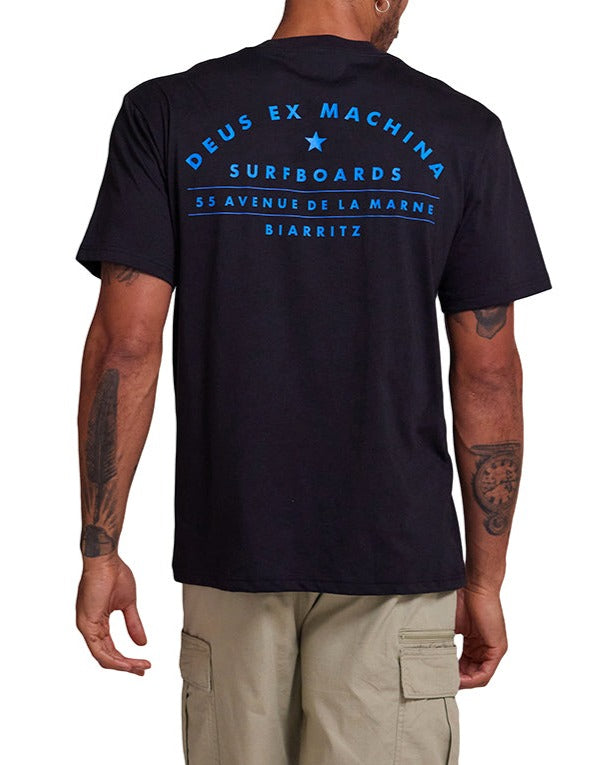 Biarritz Surf Tee - Black, view 2|Model