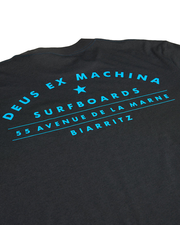 Biarritz Surf Tee - Black, view 7|Flatlay