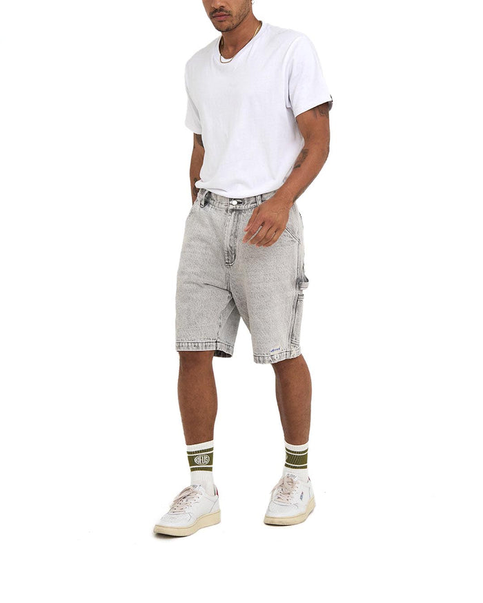Big Fella Short - Light Black Wash, view 3|Model