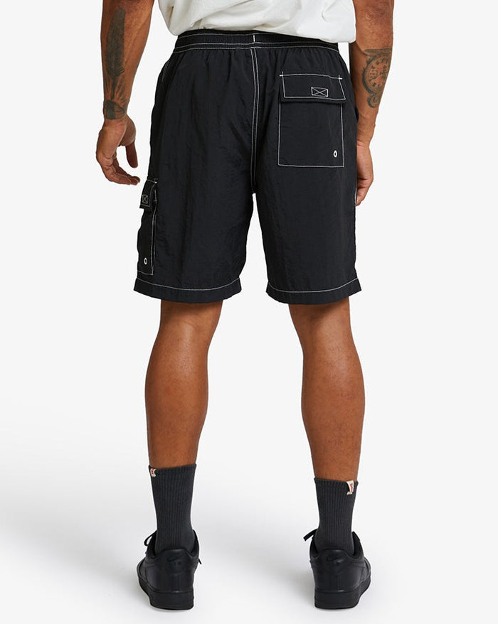 Big Fella Swim Short - Black, view 2|Model