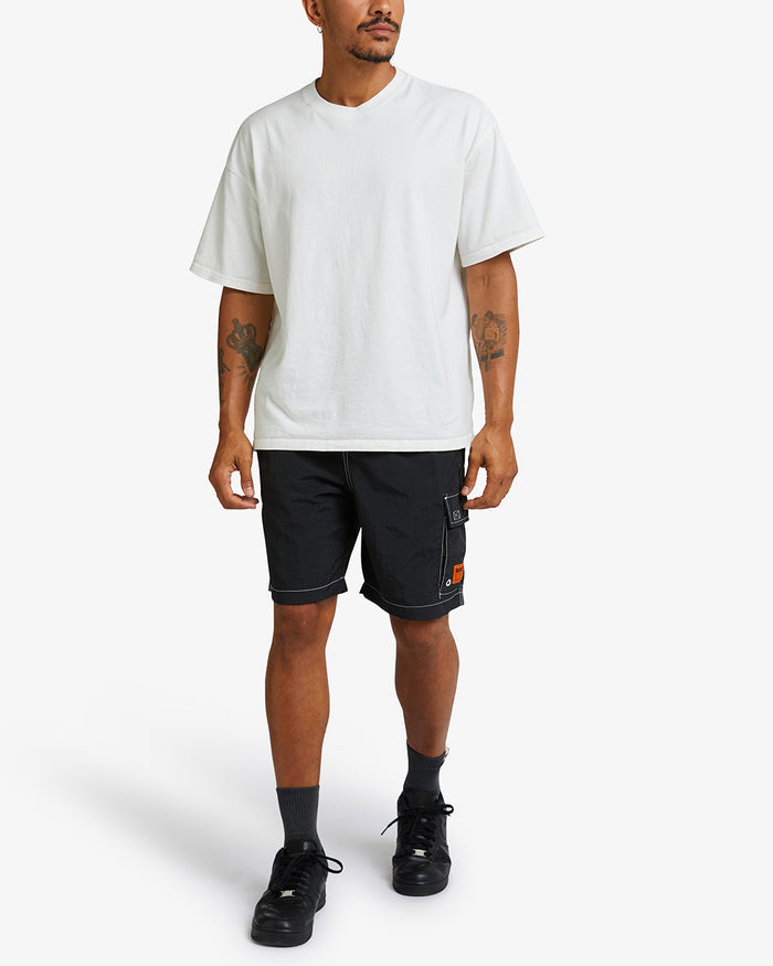 Big Fella Swim Short - Black, view 3|Model