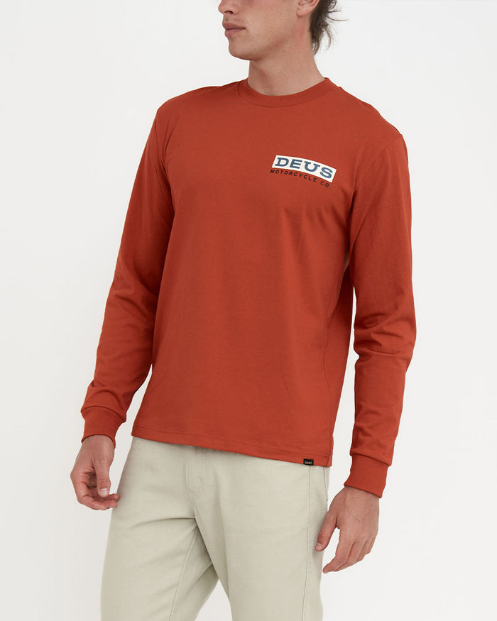 Bigdee Long Sleeve Tee - Red Clay, view 1
