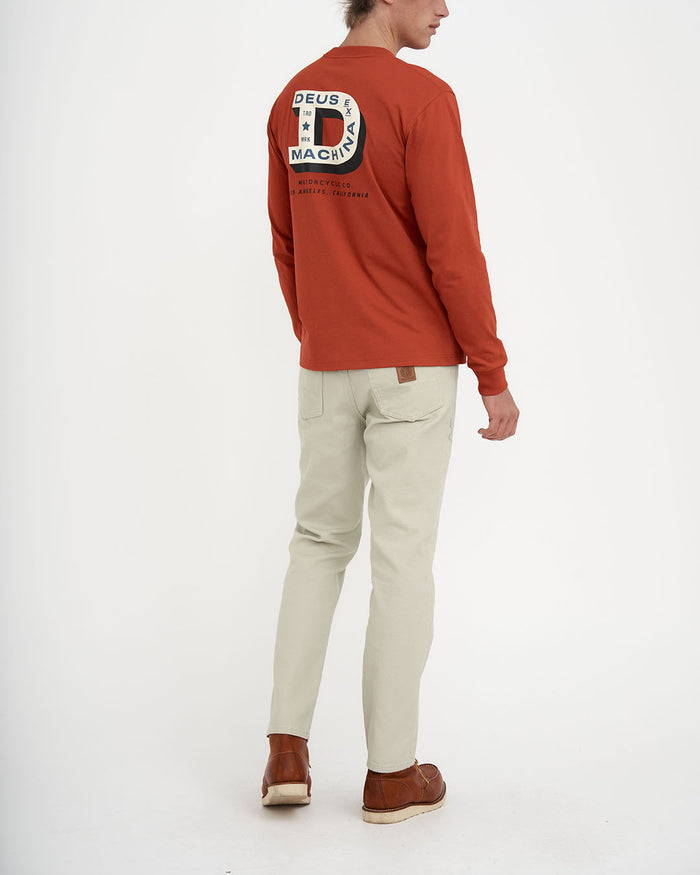 Bigdee Long Sleeve Tee - Red Clay, view 2