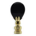 Black Obsidian Oval Finial - 2½" h