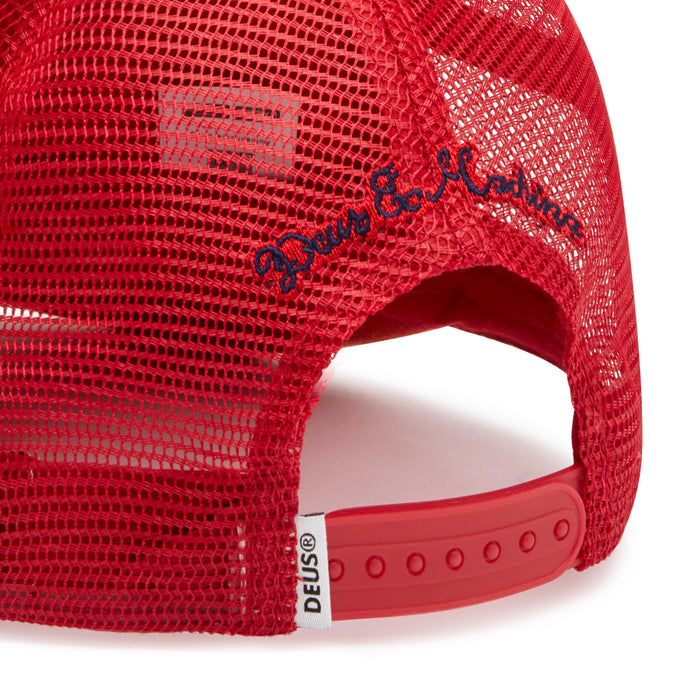 Bleached Milan Trucker Hat - Red Clay, view 2
