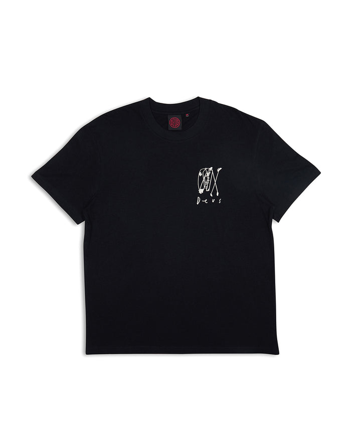 Bobskull Tee - Black, view 4|Flatlay