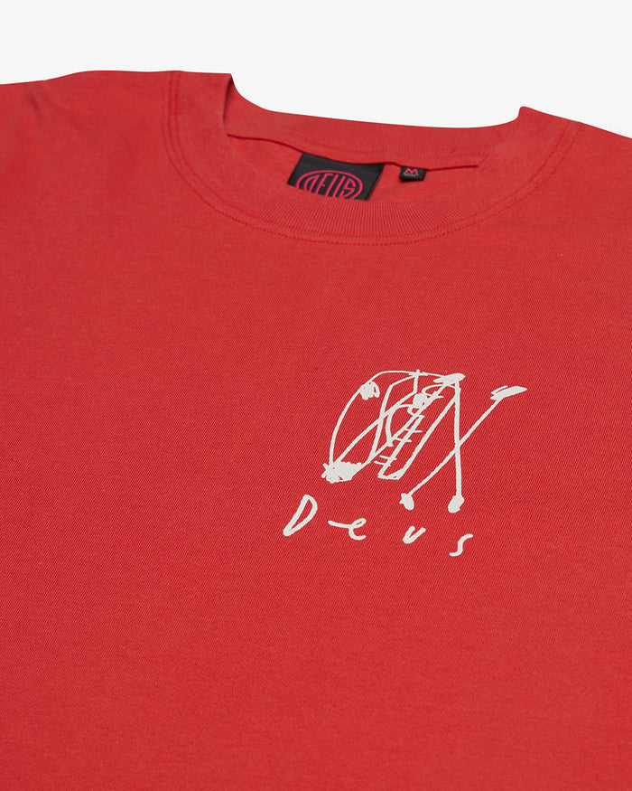 Bobskull Tee - Cranberry, view 7|Flatlay