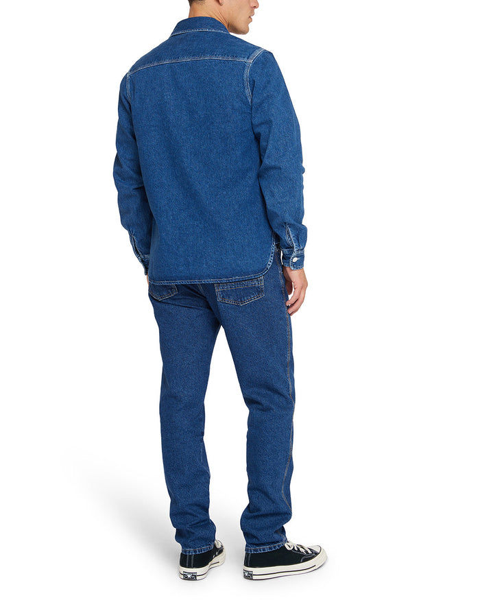 Boston Denim Shirt - Blue Indigo, view 2|Model