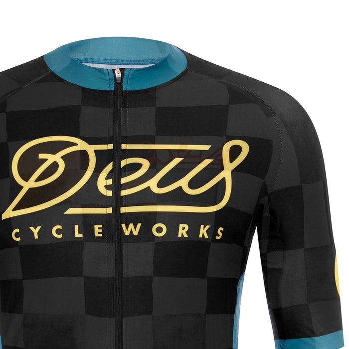 Breezer Mortirolo Jersey - Black-Teal, view 3
