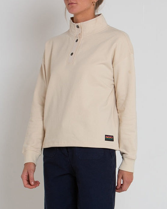 Brie Fleece - Bone White, view 1|Model
