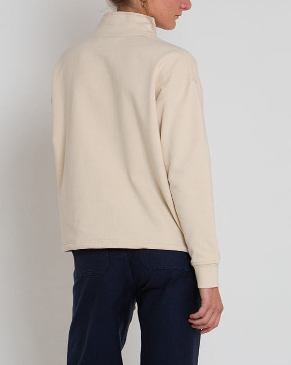 Brie Fleece - Bone White, view 2|Model