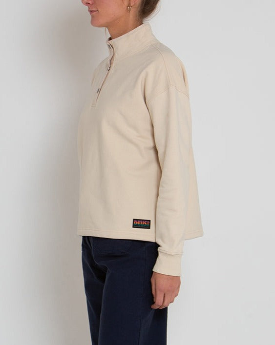 Brie Fleece - Bone White, view 3|Model
