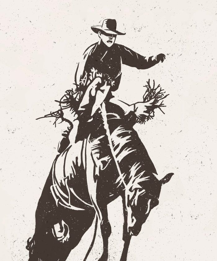 Bronc Rider #1 of 3 by Head West Studio