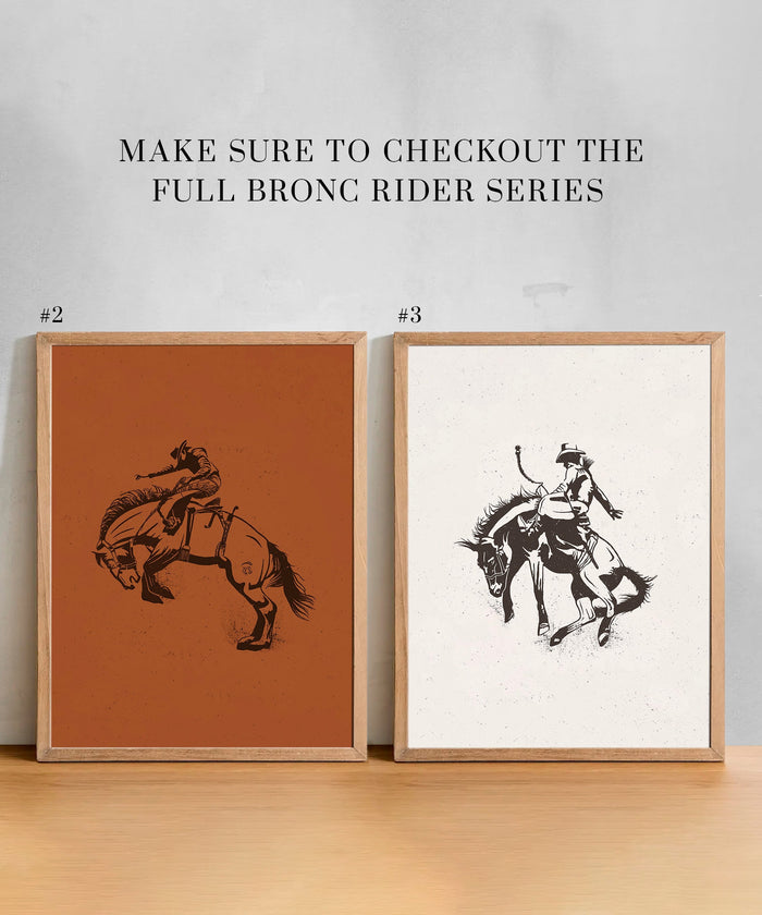 Bronc Rider #1 of 3 by Head West Studio