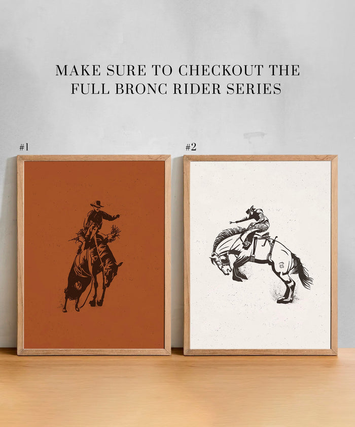 Bronc Rider #3 of 3 by Head West Studio