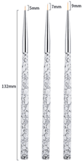 Brush Set | Beauty Artists Liner Art Brush (3in1) - Angelina Nail Supply NYC