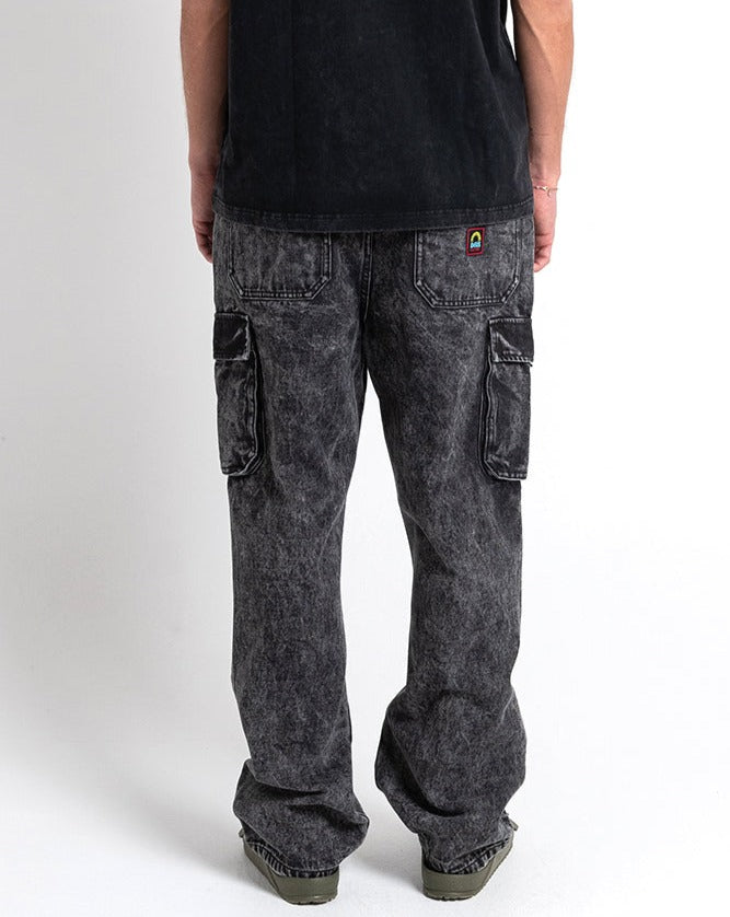 Burly Cargo Pant - Mid Black, view 2|Model