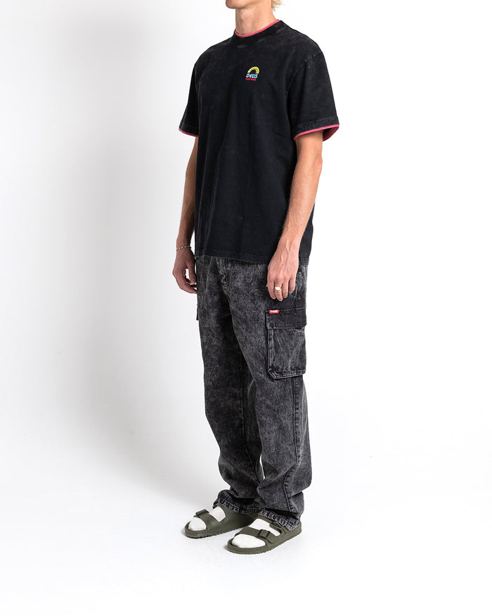 Burly Cargo Pant - Mid Black, view 3|Model