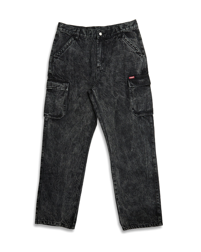 Burly Cargo Pant - Mid Black, view 4|Flatlay