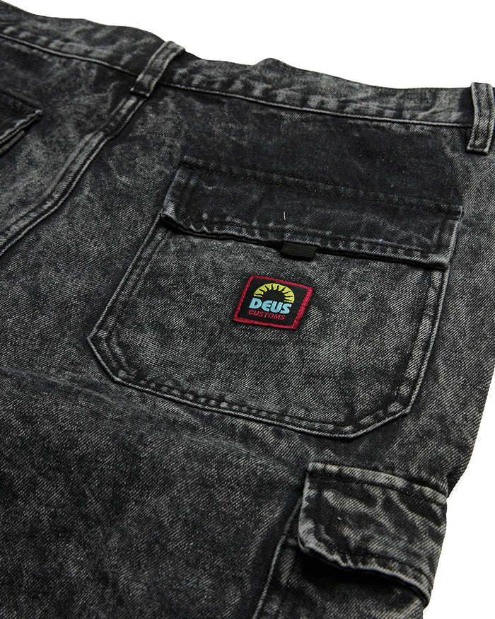 Burly Cargo Pant - Mid Black, view 6|Flatlay