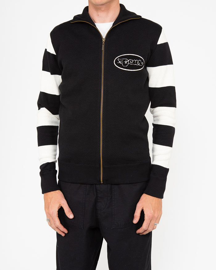Buzz Zip Thru Knit - Black, view 1
