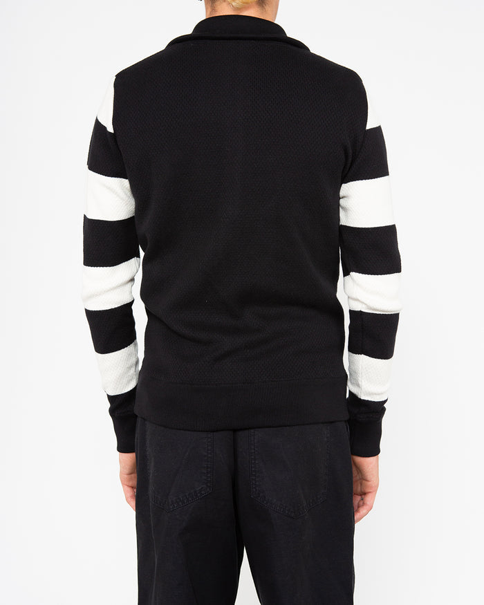 Buzz Zip Thru Knit - Black, view 2