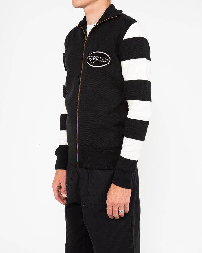 Buzz Zip Thru Knit - Black, view 3