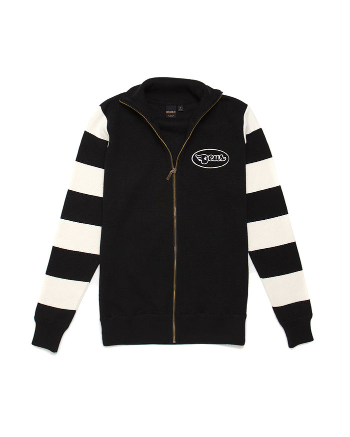 Buzz Zip Thru Knit - Black, view 6