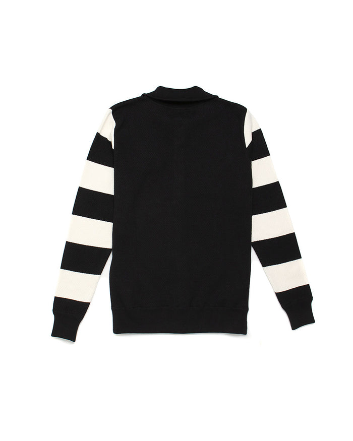 Buzz Zip Thru Knit - Black, view 7
