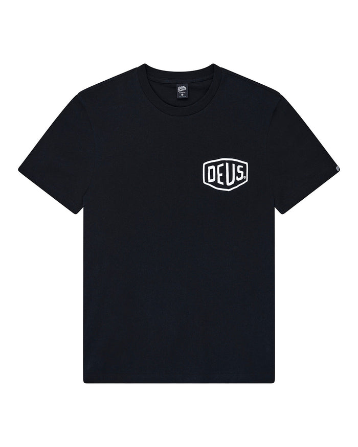 Camperdown Address Tee - Black, view 4|Flatlay