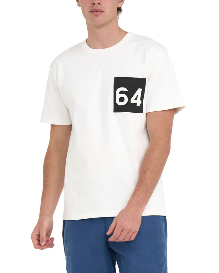 Camperdown Address Tee - Vintage White, view 1|Model