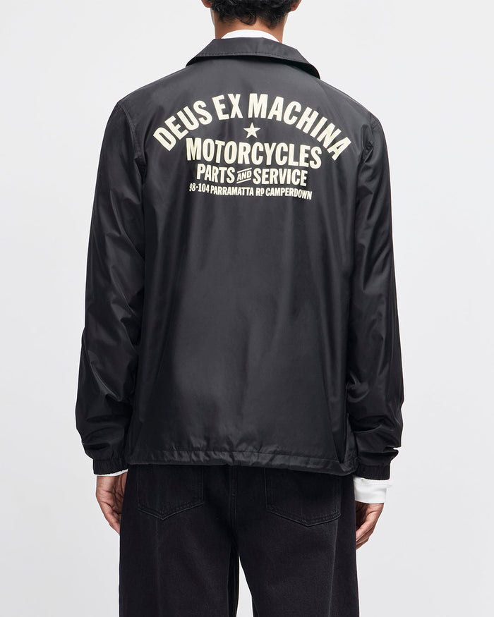 Camperdown Coach Jacket - Black, view 1|Model