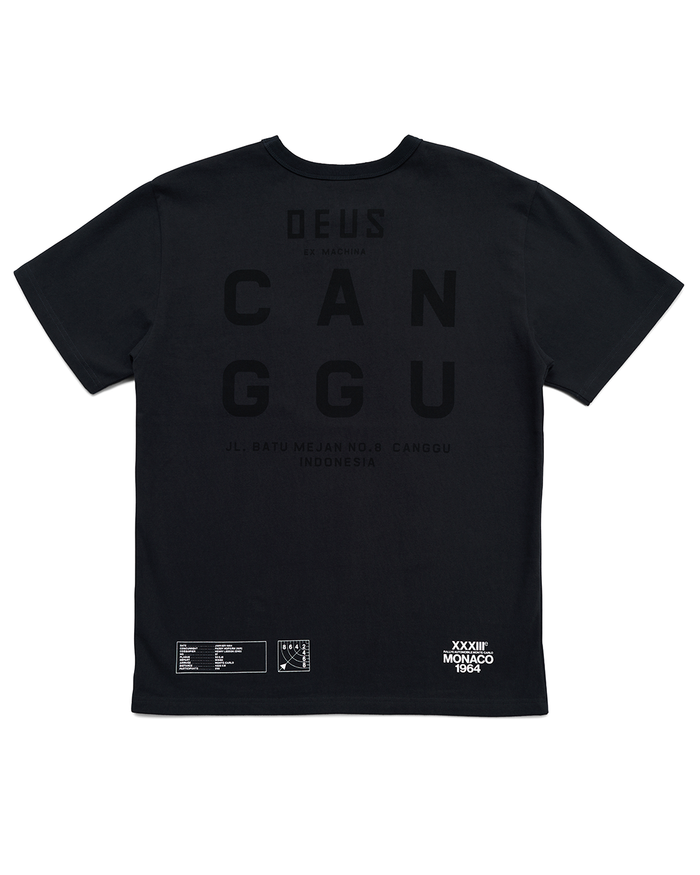 Canggu Address Tee - Anthracite, view 6|Flatlay