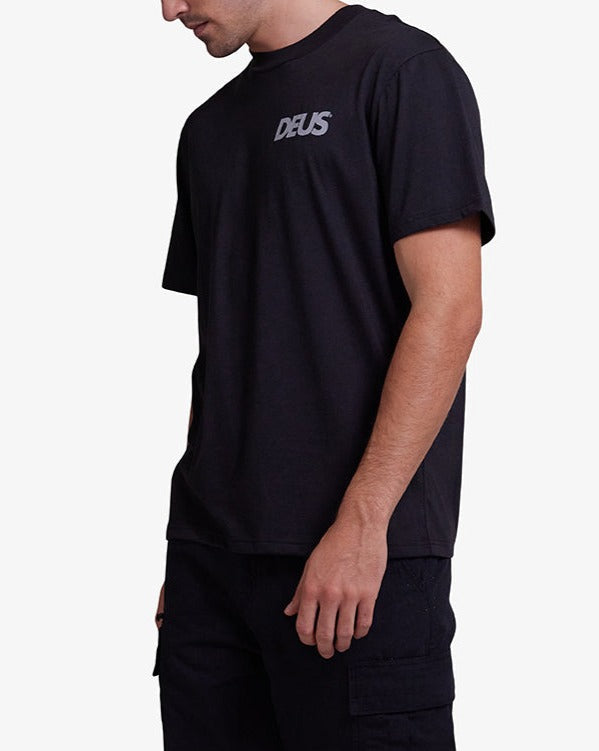 Canggu Surf Tee Black, view 3|Model