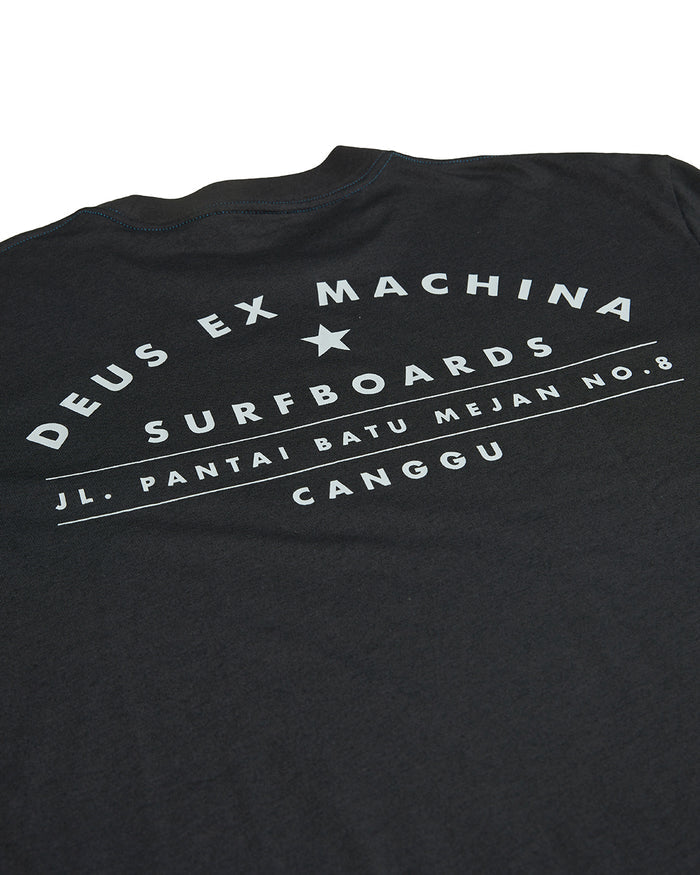 Canggu Surf Tee Black, view 7|Flatlay