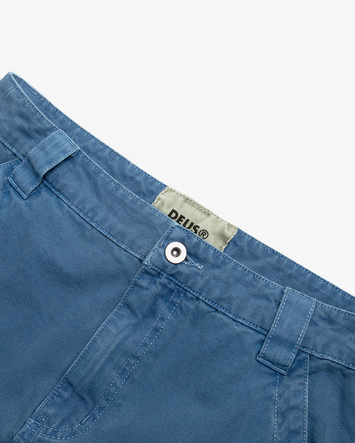 Canvas Irene Skirt - Overdyed Light Indigo, view 6|Flatlay