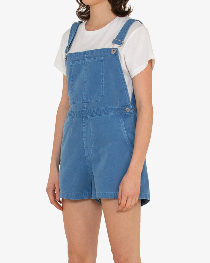 Canvas Vada Overall - Overdyed Light Indigo, view 3|Model