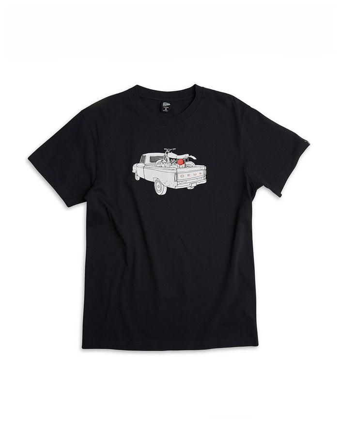 Carby Pickup Tee - Black, view 5|Flatlay