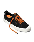Cariuma OCA Low Men's Suede Sneaker - Black, view 1|Flatlay