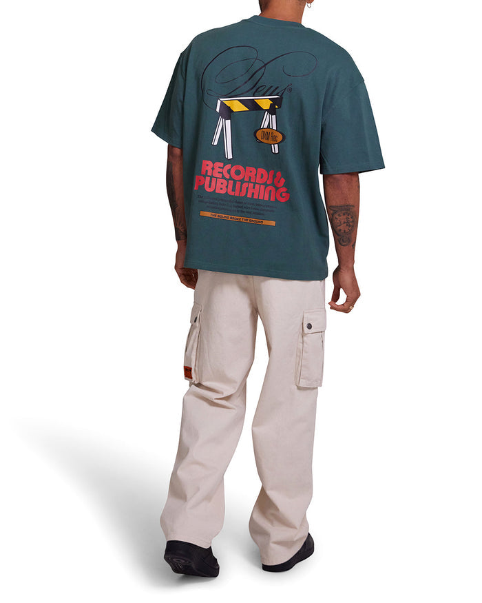 Caution Tee - Work Green, view 6|Model