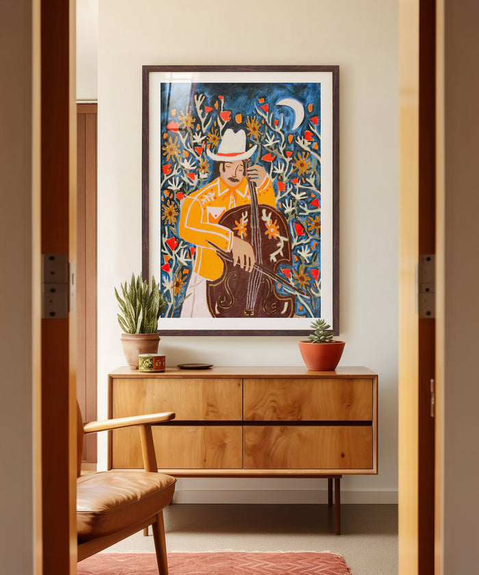 Cello In the Garden by Melissa Lakey
