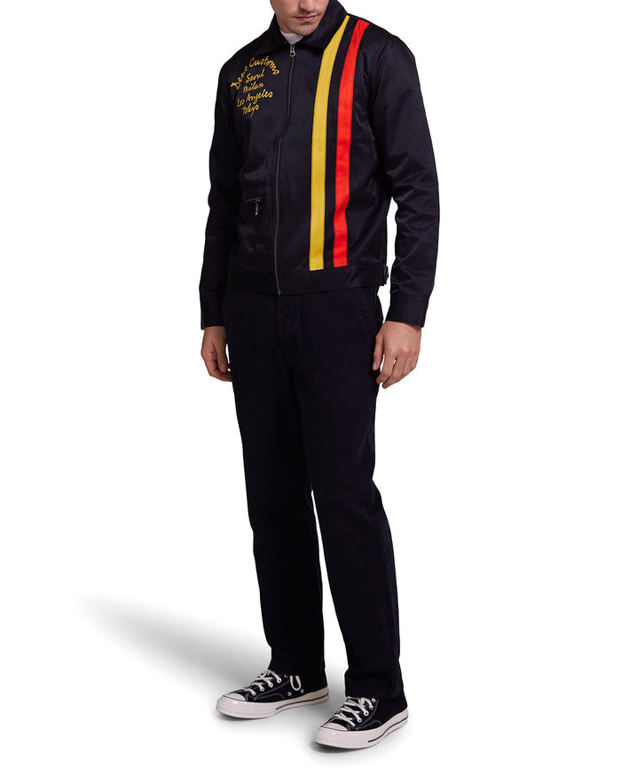 Chime Racing Jacket - Black, view 2|Model