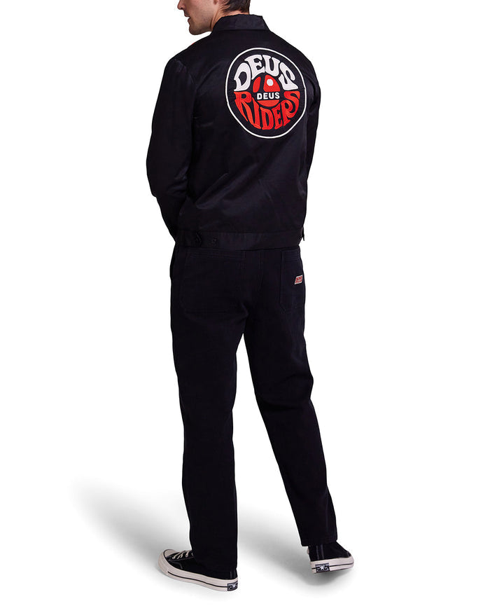 Chime Racing Jacket - Black, view 4|Model