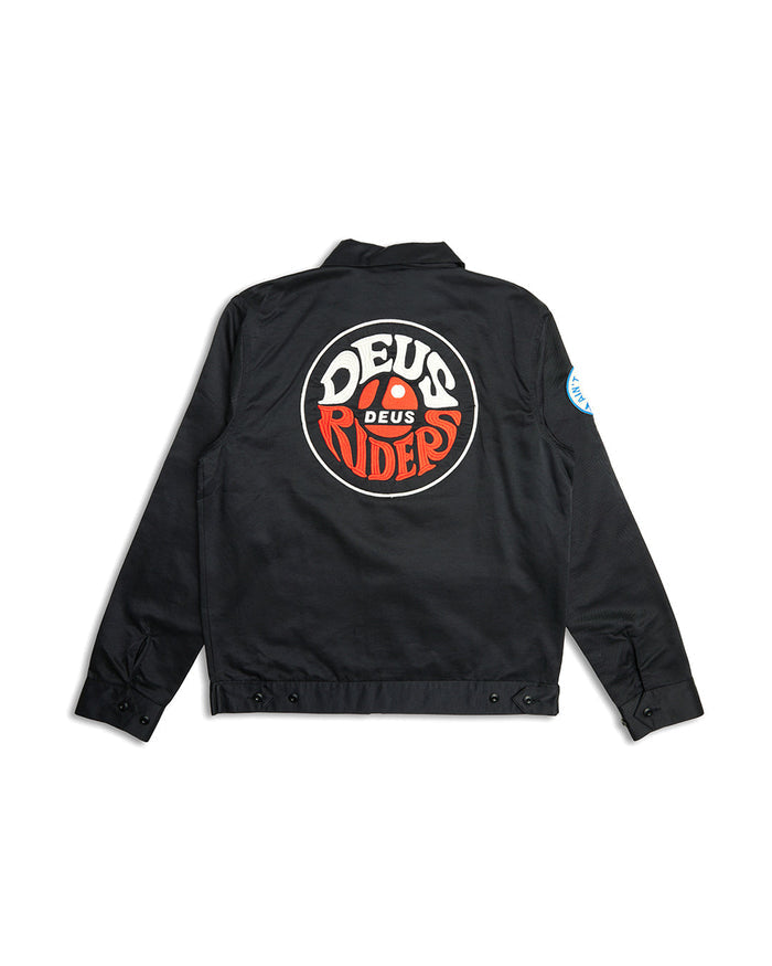 Chime Racing Jacket - Black, view 7|Flatlay