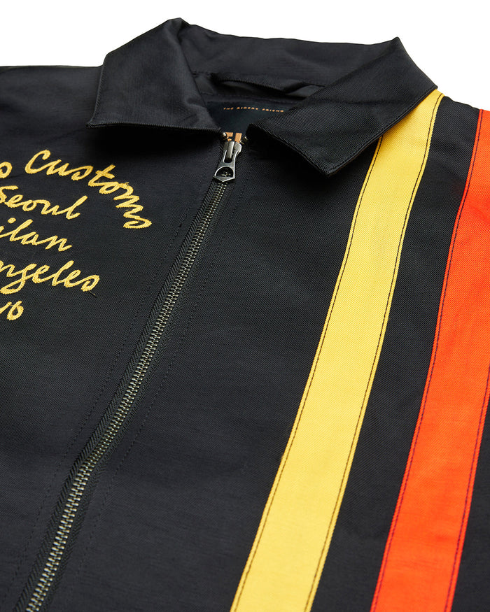 Chime Racing Jacket - Black, view 8|Flatlay