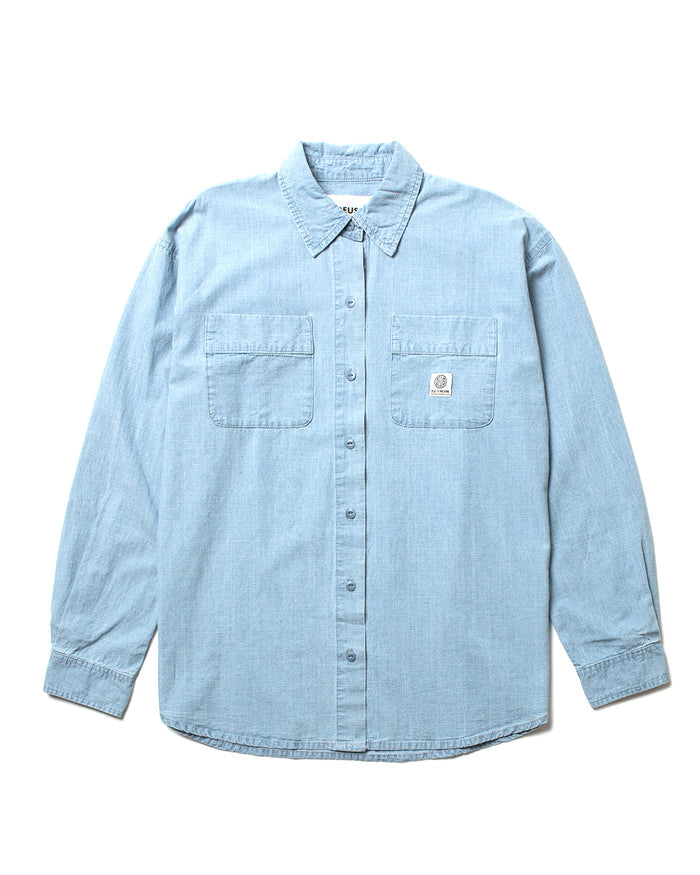 Christelle Overshirt - Light Chambray, view 5|Flatlay