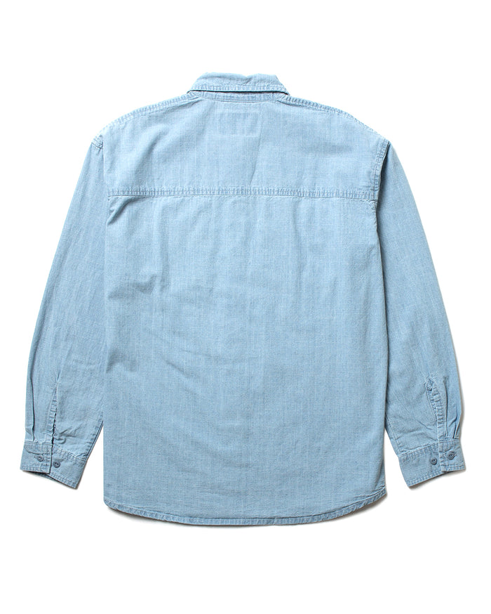 Christelle Overshirt - Light Chambray, view 6|Flatlay