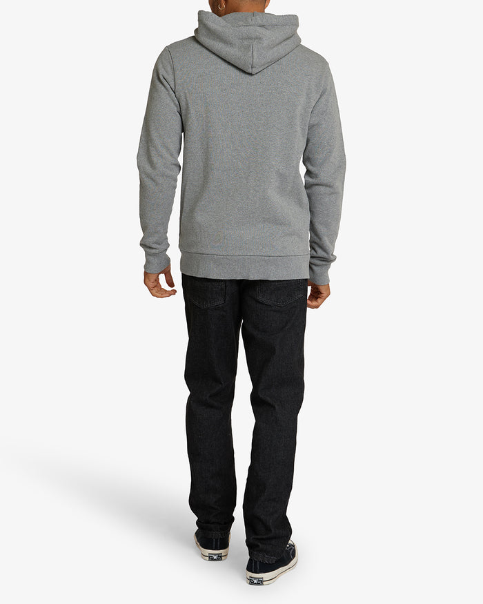Circle Logo Hoodie - Grey Marle, view 2|Model