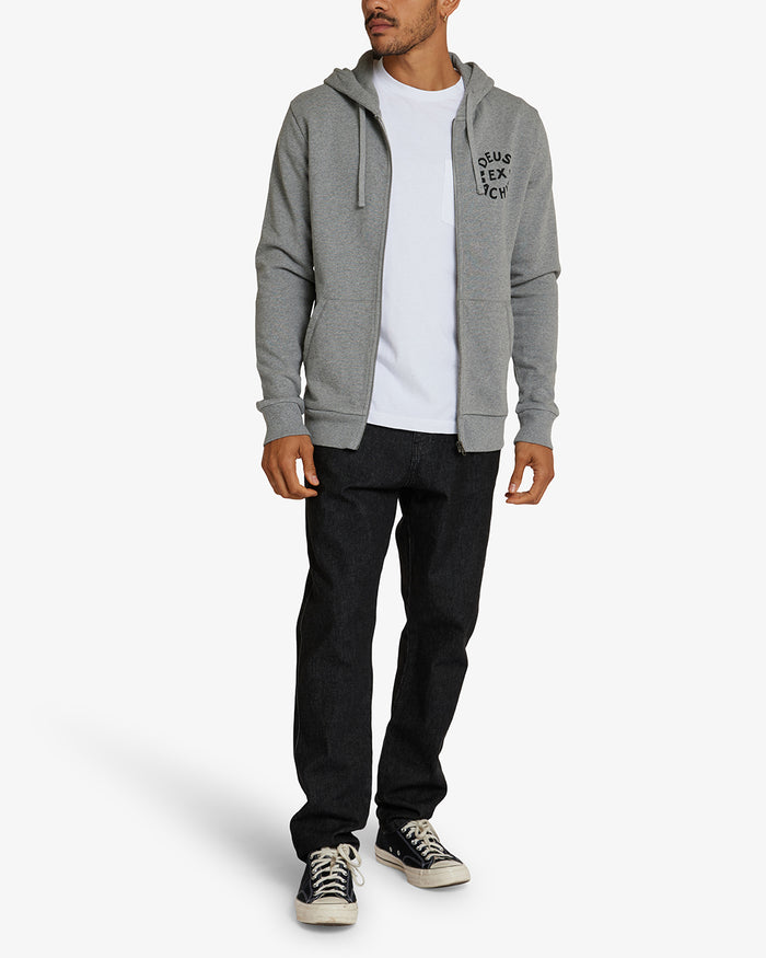 Circle Logo Hoodie - Grey Marle, view 5|Model